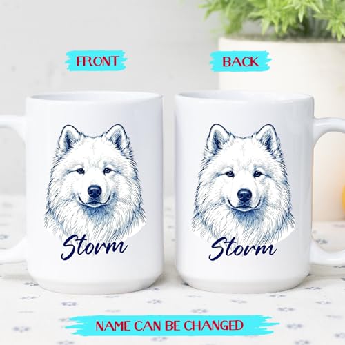 Samoyed Gift for Husband Wife Pet Owner Kid | Customised Coffee Mug | 11 OZ