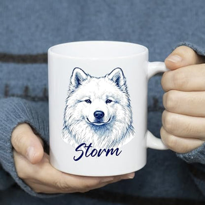 Samoyed Gift for Husband Wife Pet Owner Kid | Customised Coffee Mug | 11 OZ