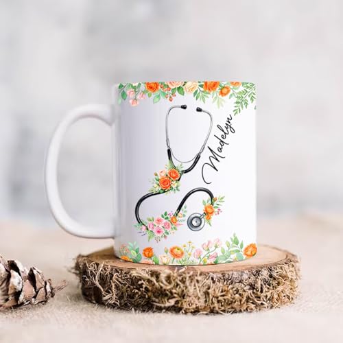 Custom Name Nurse Accent Personalized | Customised Coffee Mug | 11 OZ