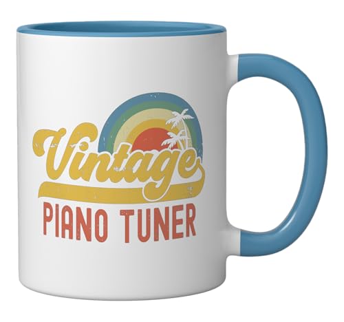Piano Tuner Vintage Sunset Profession Retro | Ceramic Coffee Mug | 11 OZ