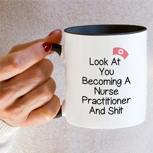 Funny Look at You Becoming a Nurse Funny | Ceramic Coffee Mug | 11 OZ