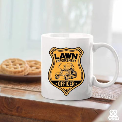 Lawn Enforcement Officer Gardener Gifts | Ceramic Coffee Mug | 11 OZ
