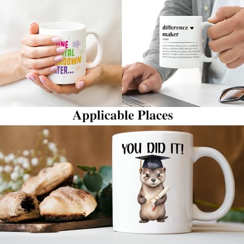 XQLZY You Did It Funny Congratulations | Ceramic Coffee Mug | 11 OZ