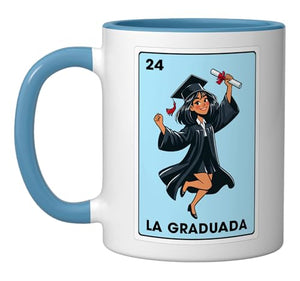 Graduation Latina Educated La Graduada Mexican | Ceramic Coffee Mug | 11 OZ