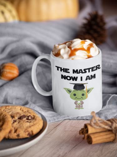 Suchmugs Masters Degree The Master Now I Am | Ceramic Coffee Mug | 11 OZ