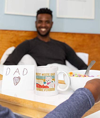 Best Westie Dad for Your Husband or Brother | Ceramic Coffee Mug | 11 OZ
