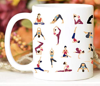 Yoga Pose Mother s Day Gift Girl Power | Ceramic Coffee Mug | 11 OZ