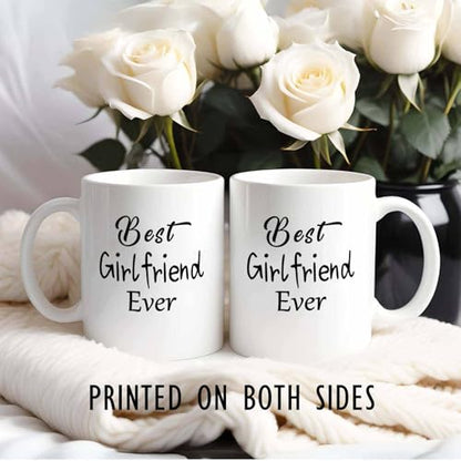 Best Girlfriend Ever Gifts for Women Her Love | Ceramic Coffee Mug | 11 OZ