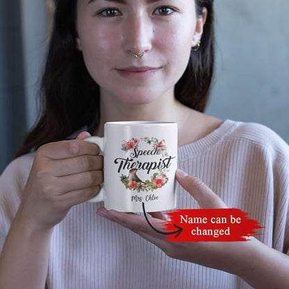 Customized Speech Therapist With Bird And | Customised Coffee Mug | 11 OZ
