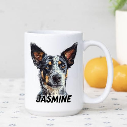 Personalized Heeler Awesome Customized Name | Customised Coffee Mug | 11 OZ