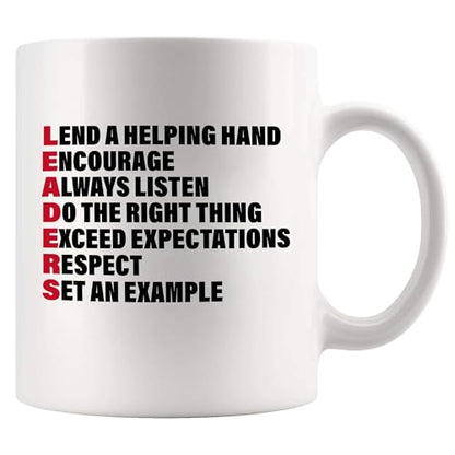 Leaders Acronym Leader Gifts For Women Men | Ceramic Coffee Mug | 11 OZ