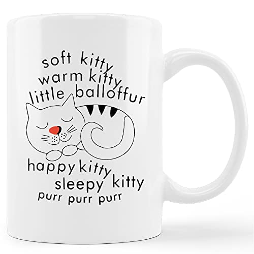 Soft Kitty Warm Little Balloffur Milk Gifts | Ceramic Coffee Mug | 11 OZ