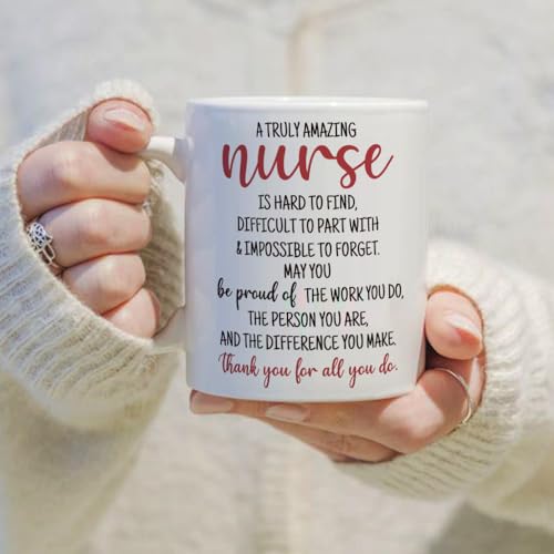 VLUG A Truly Amazing Nurse Gift for Women | Ceramic Coffee Mug | 11 OZ