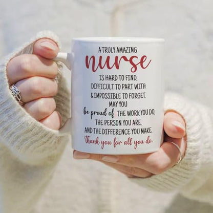 VLUG A Truly Amazing Nurse Gift for Women | Ceramic Coffee Mug | 11 OZ