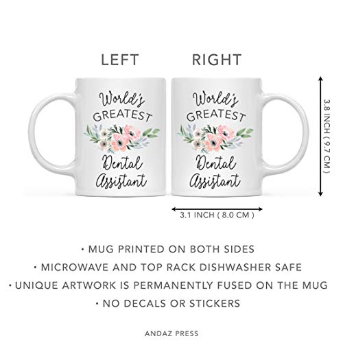 Gift for Women World s Greatest Dental | Ceramic Coffee Mug | 11 OZ