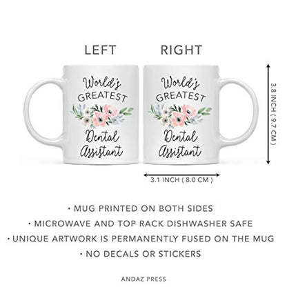 Gift for Women World s Greatest Dental | Ceramic Coffee Mug | 11 OZ