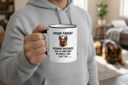 German Shepherd Gifts Shepard Proud Parent Of | Ceramic Coffee Mug | 11 OZ
