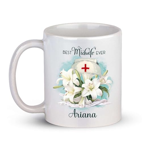 Awesome Midwife Nurse Porcelain | Customised Coffee Mug | 11 OZ