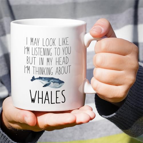 Funny Whales Lover or Humorous Gift for Marine | Ceramic Coffee Mug | 11 OZ