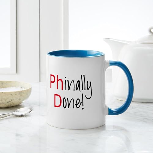 Phinally Done Phd Graduate Doctorate | Ceramic Coffee Mug | 11 OZ
