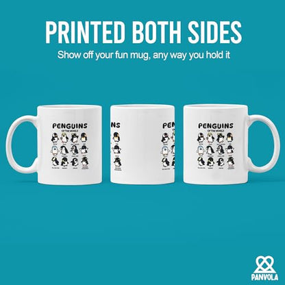 Penguins Of The World Penguin Lovers Gifts For | Ceramic Coffee Mug | 11 OZ