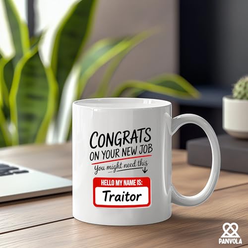 Congrats On Your New Job Funny Coworker | Ceramic Coffee Mug | 11 OZ