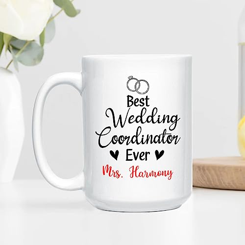 Personalized Name Best Wedding Coordinator | Customised Coffee Mug | 11 OZ