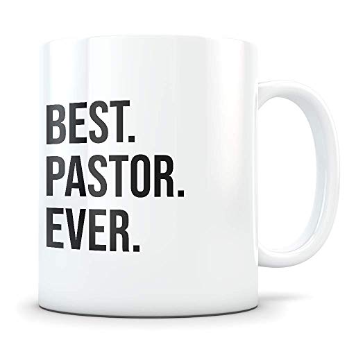 Funny Pastor Gifts Best Reverend Thank You | Ceramic Coffee Mug | 11 OZ