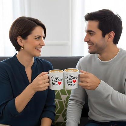 Veracco I Love You More For Her His Birthday | Ceramic Coffee Mug | 11 OZ
