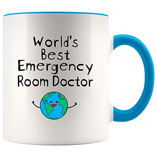 World s Best Emergency Room Doctor with Color | Ceramic Coffee Mug | 11 OZ
