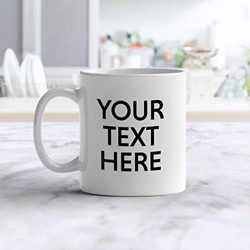 GotPrint Custom with Text Personalize | Customised Coffee Mug | 11 OZ