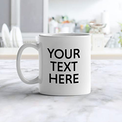 GotPrint Custom with Text Personalize | Customised Coffee Mug | 11 OZ