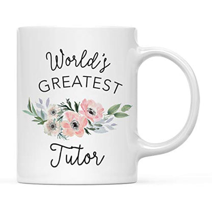 Gift for Women World s Greatest Tutor Bohemian | Ceramic Coffee Mug | 11 OZ