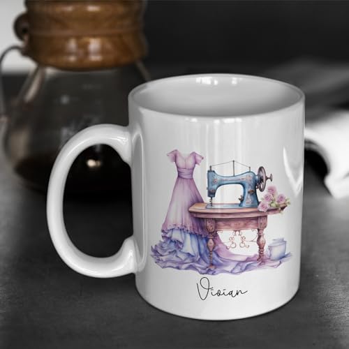 Customize Sewing Machine Fashion Designer | Customised Coffee Mug | 11 OZ
