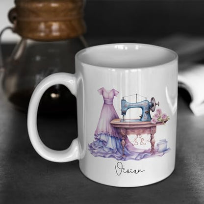 Customize Sewing Machine Fashion Designer | Customised Coffee Mug | 11 OZ