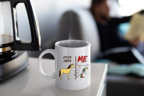 Veracco Other Moms Vs Me Unicorn Funny Gifts | Ceramic Coffee Mug | 11 OZ