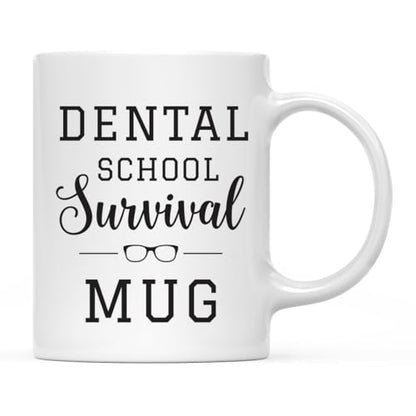 Graduation Gift Dental School Survival 1-Pack | Ceramic Coffee Mug | 11 OZ