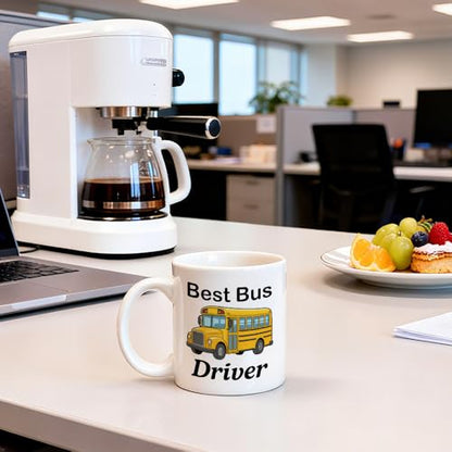 Best Bus Driver Funny School Design for Buses | Ceramic Coffee Mug | 11 OZ