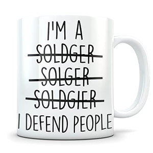 Soldier gift solider graduation army military | Ceramic Coffee Mug | 11 OZ