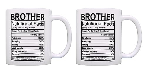ThisWear Birthday Gifts for Brother | Ceramic Coffee Mug | 11 OZ