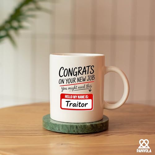 Congrats On Your New Job Funny Coworker | Ceramic Coffee Mug | 11 OZ