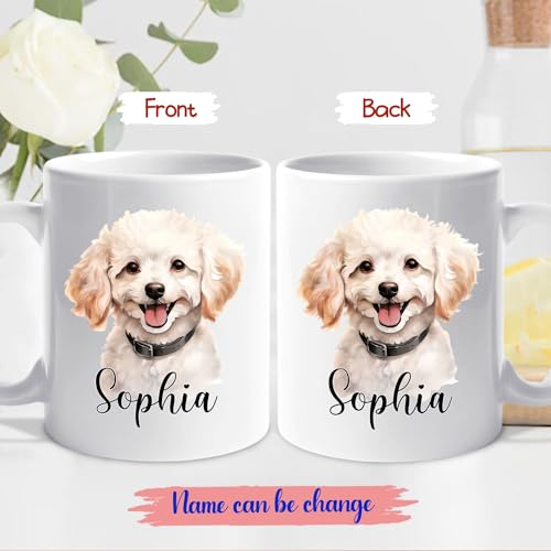 Personalized Poodle Puppy Poodles Accent | Customised Coffee Mug | 11 OZ