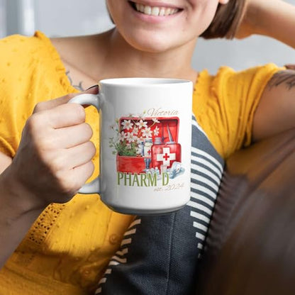 Customized Pharm D With Name And Year | Customised Coffee Mug | 11 OZ