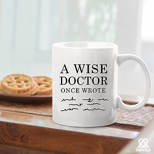 A Wise Doctor Once Wrote Funny Gifts Dr Mom | Ceramic Coffee Mug | 11 OZ