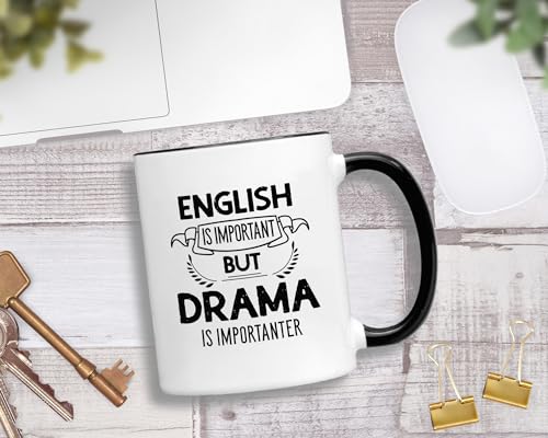 Drama English Important Importanter Scholar | Ceramic Coffee Mug | 11 OZ