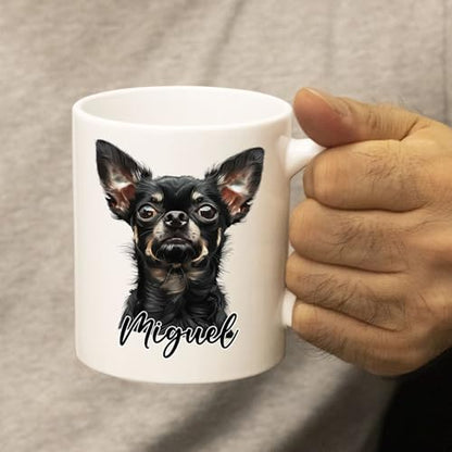 Unique Chihuahua Customized Name | Customised Coffee Mug | 11 OZ