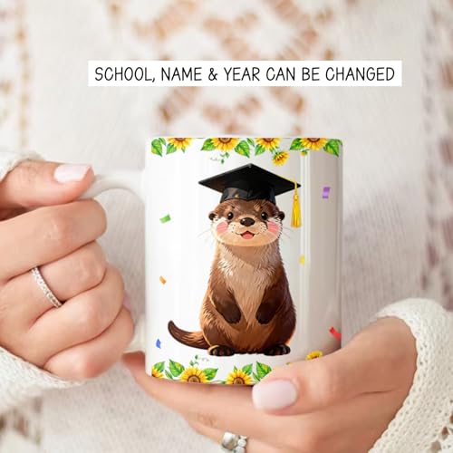 Customized Otter Graduation Personalized | Customised Coffee Mug | 11 OZ