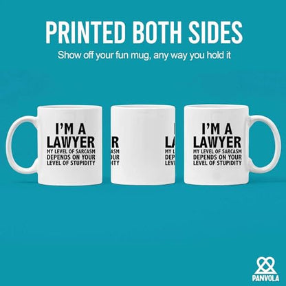 I m A Lawyer My Level Of Sarcasm Gifts Funny | Ceramic Coffee Mug | 11 OZ