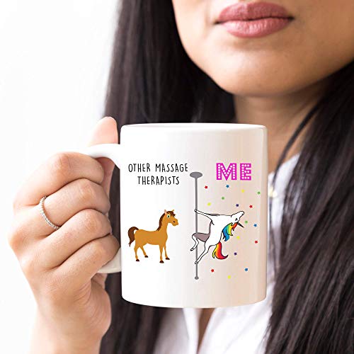 Massage Therapist Unicorn Masseuse Gifts For | Ceramic Coffee Mug | 11 OZ