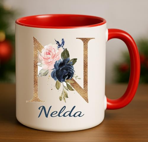 Mothers Day Poems with Name Nelda Mother | Ceramic Coffee Mug | 11 OZ